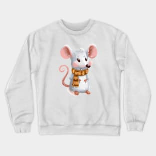 Cute Mouse Drawing Crewneck Sweatshirt